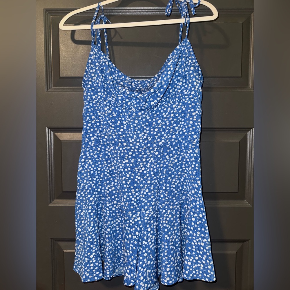 Blue Floral Jumpsuit